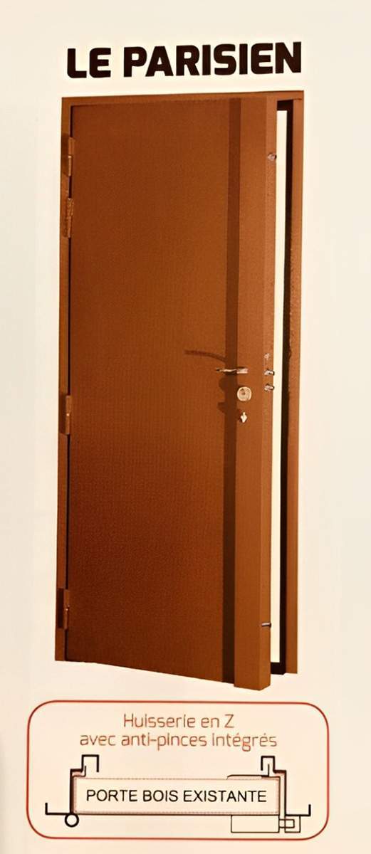 Porte blindée en bois Paris